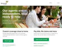 Tablet Screenshot of grangeinsurance.com